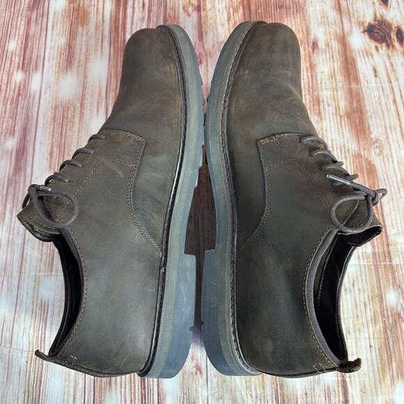 Timberland SQUALL CANYON Mens Sz 13 Brown Leather Waterproof Oxfords Dress Shoes - Picture 6 of 10